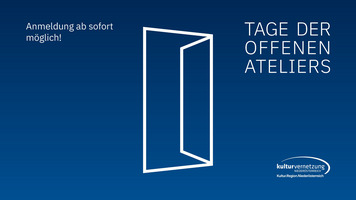 Tage der offenen Ateliers im Oktober - jetzt anmelden!