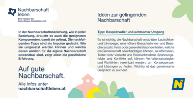 Ein Tipp zum Thema Nachbarschaft