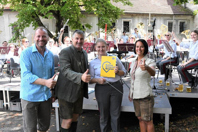 Waidhofen/Ybbs. Konzert der Blasmusikkapelle im Konviktgarten