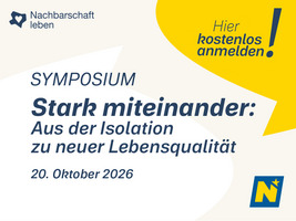 Symposium Nachbarschaft am 20. Oktober.