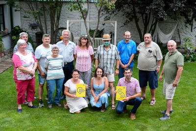 Ober-Nalb. Der Verein „Kulturschatz Kellergasse“ nach der Revitalisierung und Pflege der Kellergasse Hühnerkoppel