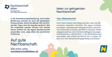 Ein Tipp zum Thema Nachbarschaft