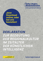 Regionalkultur_Deklaration_ZeitalterKI_Inserat-1/4hoch.JPG Deklaration zur Bedeutung der Regionalkultur im Zeitalter der künstlichen Intelligenz.