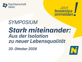 Symposium Nachbarschaft am 20, Oktober in St.Pölten.