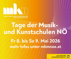 Tage der Musik- und Kunstschulen am 8. und 9. Mai in ganz Niederösterreich.