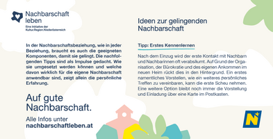Ein Tipp zum Thema Nachbarschaft
