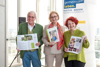Erich Göschl, Landeshauptfrau Johanna Mikl-Leitner, Elisabeth Ziegler (Gumpoldskirchner Spatzen) copyright: Gerald Lechner