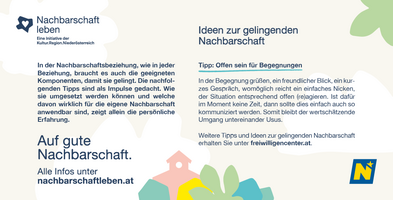 Ein Tipp zum Thema Nachbarschaft