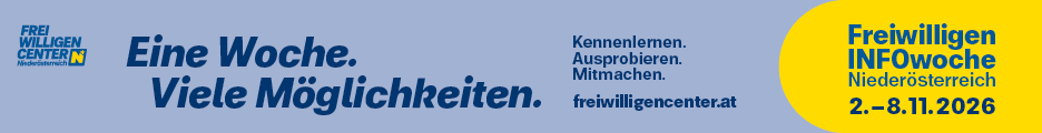 Die FreiwilligenINFOwoche vom 2. bis 8. November in ganz Niederösterreich.